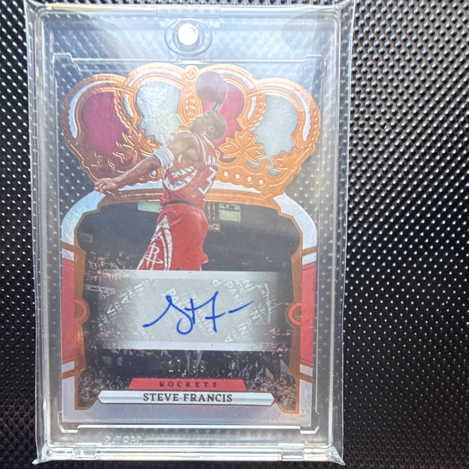 2023-24 Panini Crown Royale Crown Autographs Steve Francis Auto CA-FRA Rockets