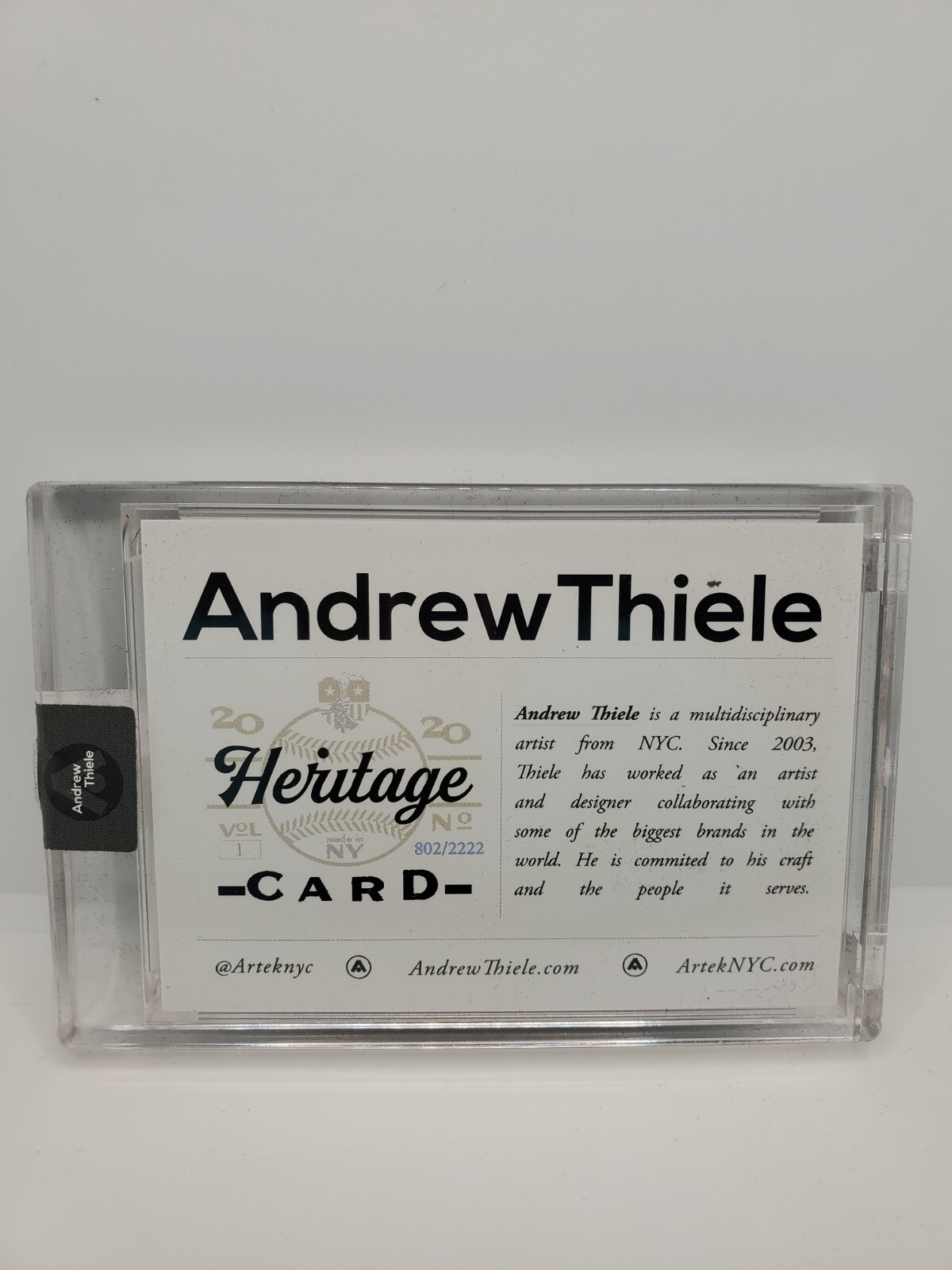 Topps Project 2020 Companion Andrew Thiele AUTO Heritage Gerard Ave Jeter #1