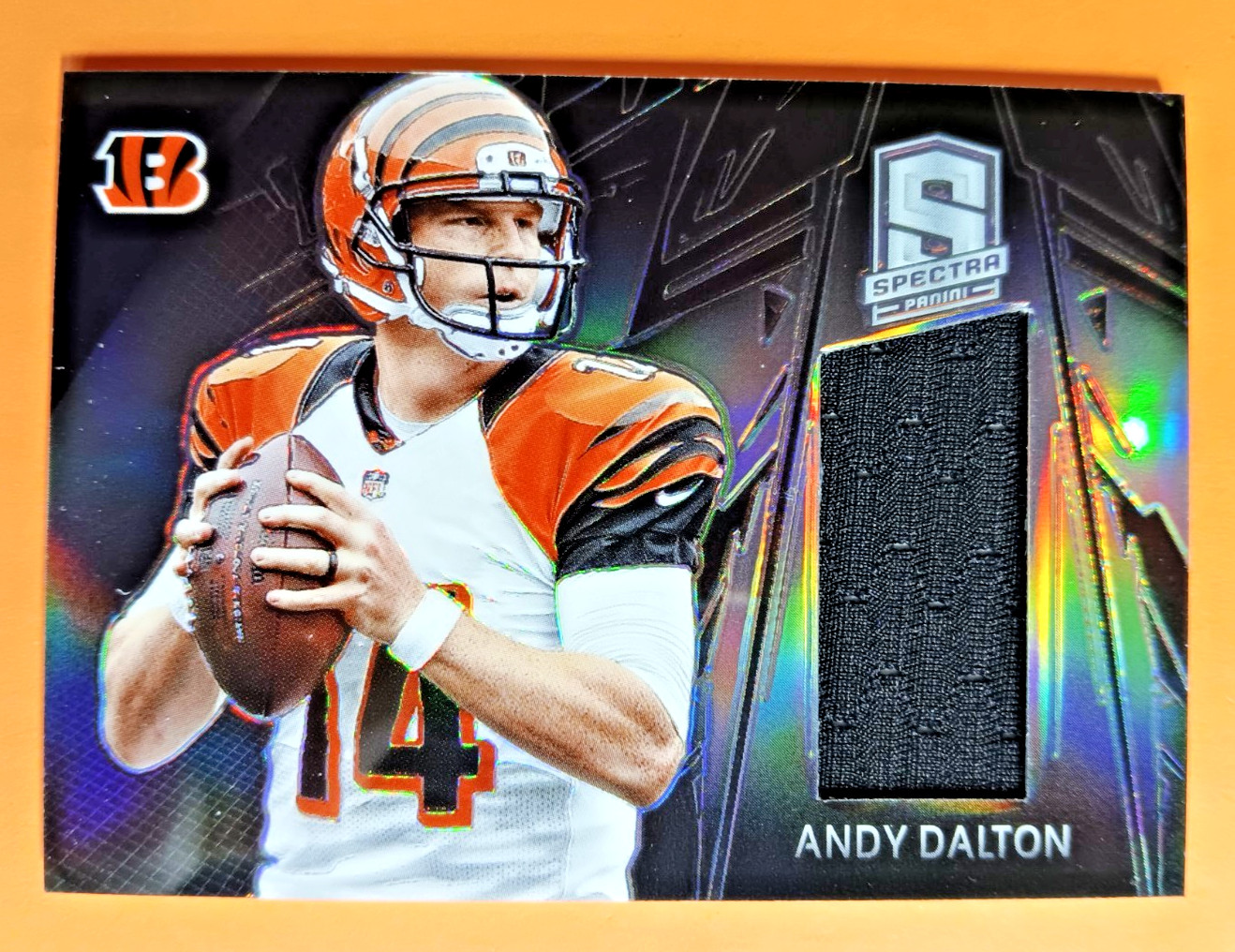 2013 Panini Spectra #8 Andy Dalton Game-Worn Material 125/199 Bengals