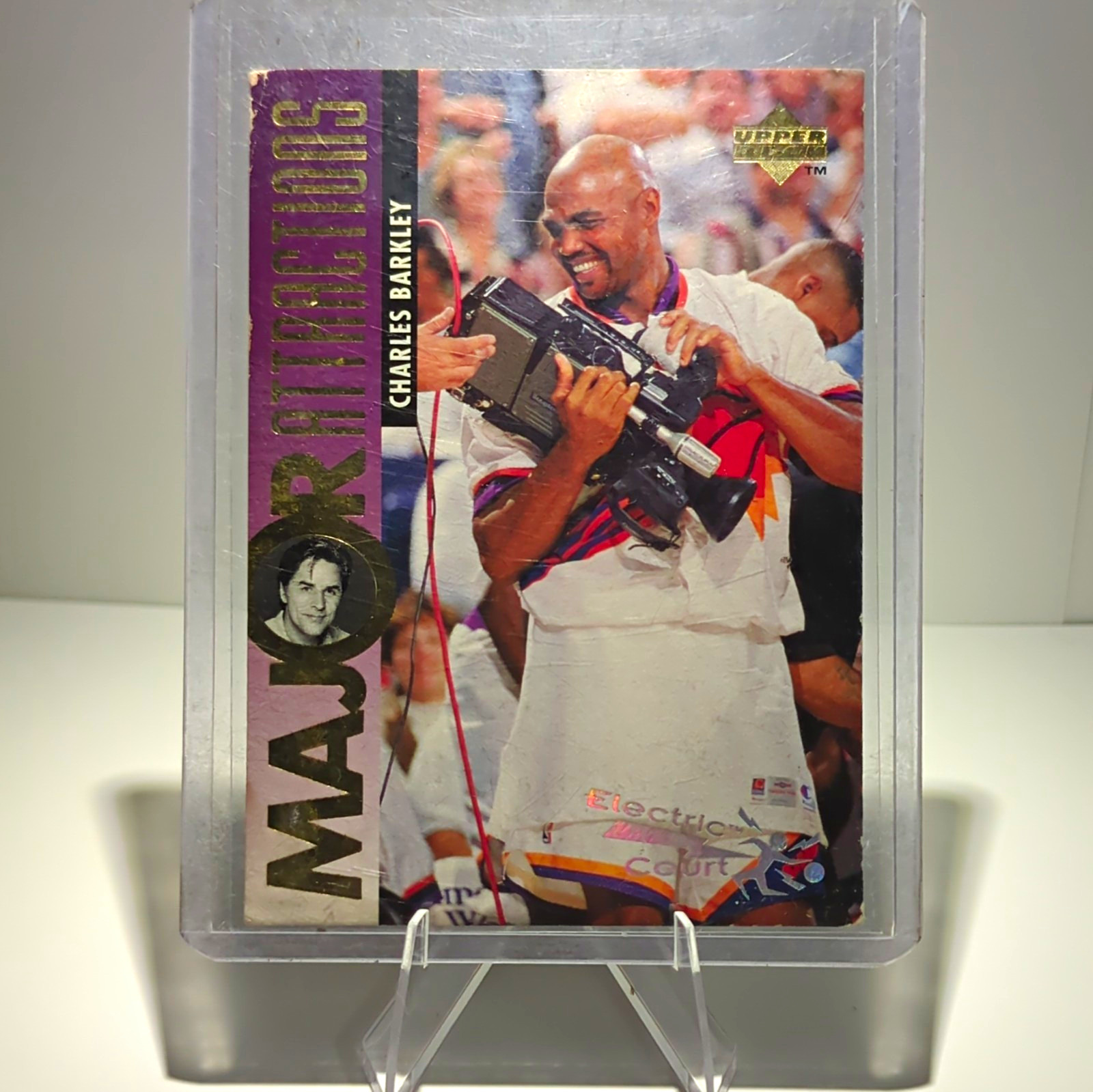 Upper Deck Major Attractions 1995 Electric Court Charles Barkley #342 POOR-VG