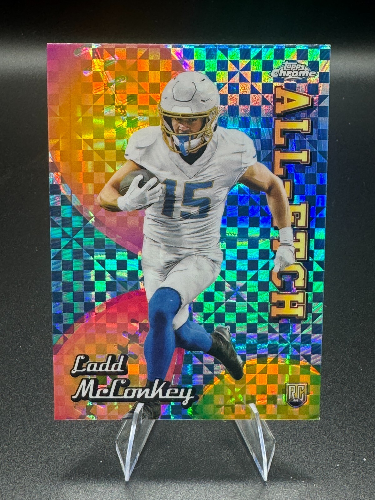 2024 Topps Chrome – All-Etch Ladd McConkey #CAE-LM X-Fractor (RC)