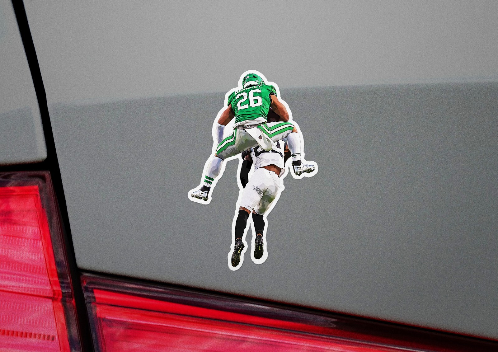 Saquon Barkley Eagles Glossy Sticker Vinyl Laminate, Self Adhesive