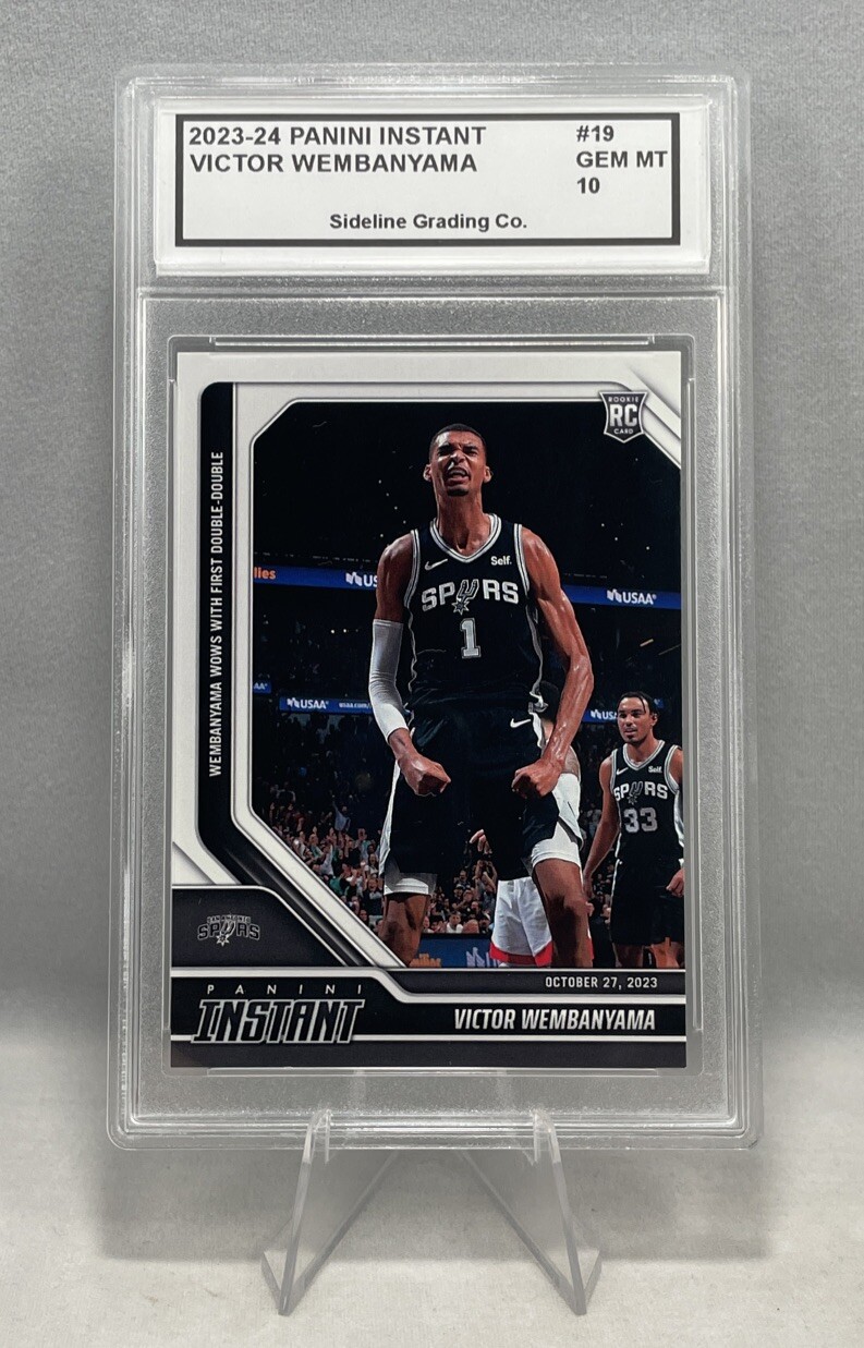 Victor Wembanyama Rookie Graded Gem Mint 10 – Panini Instant 1st Double-Double