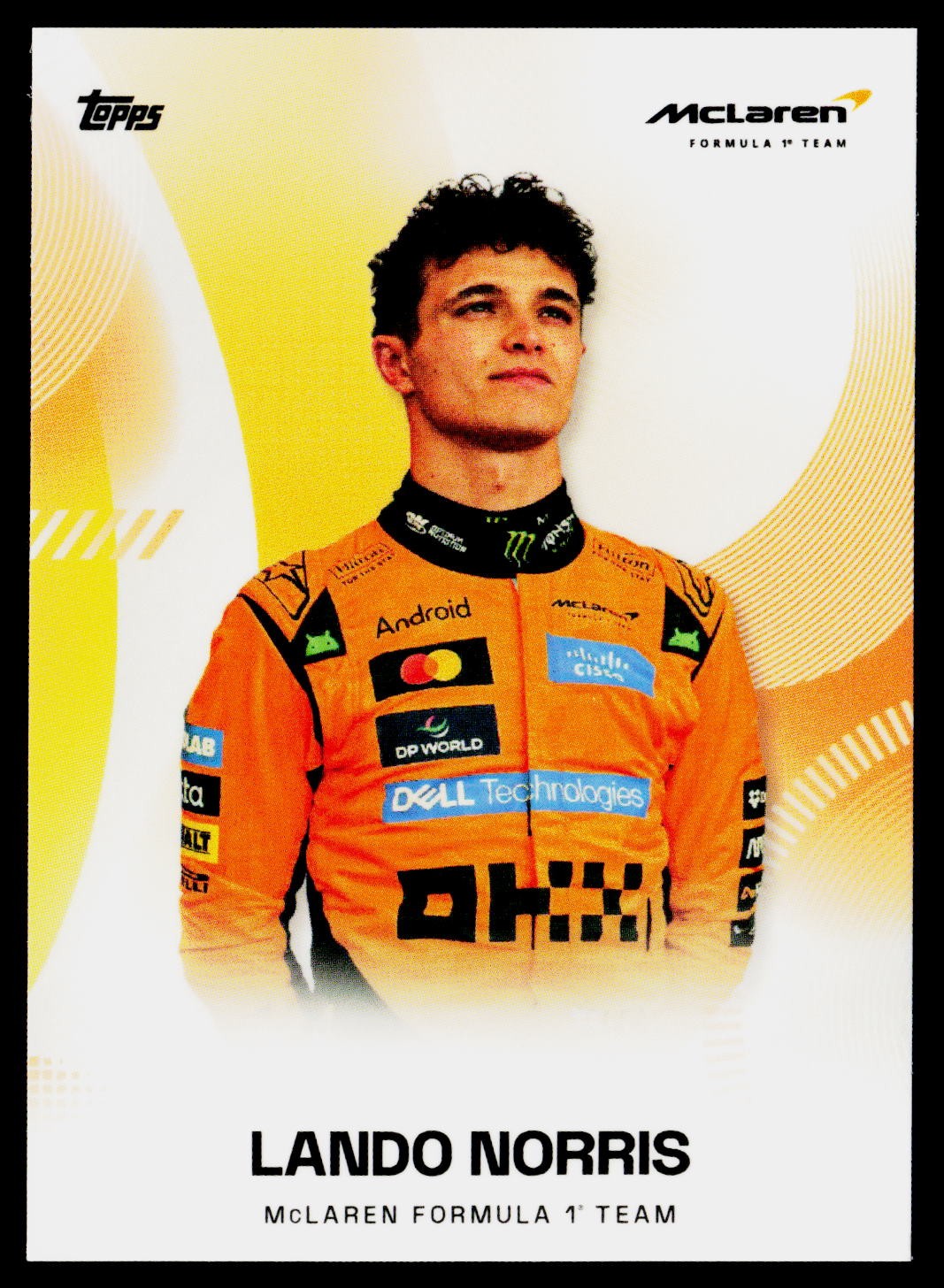 2025 Topps F1 McLaren Racing # Lando Norris Formula 1 Team