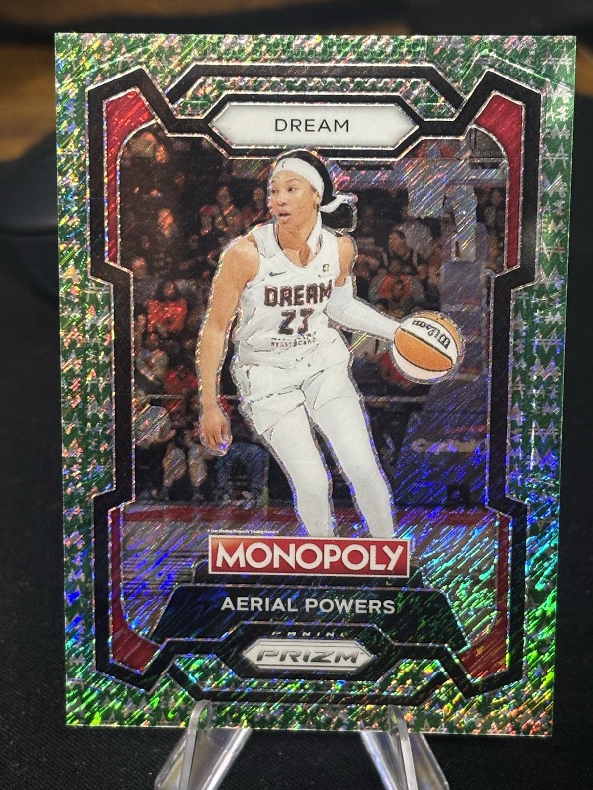 Panini 2024 Prizm Monopoly WNBA Aerial Powers Atlanta Dream #48 Green /20