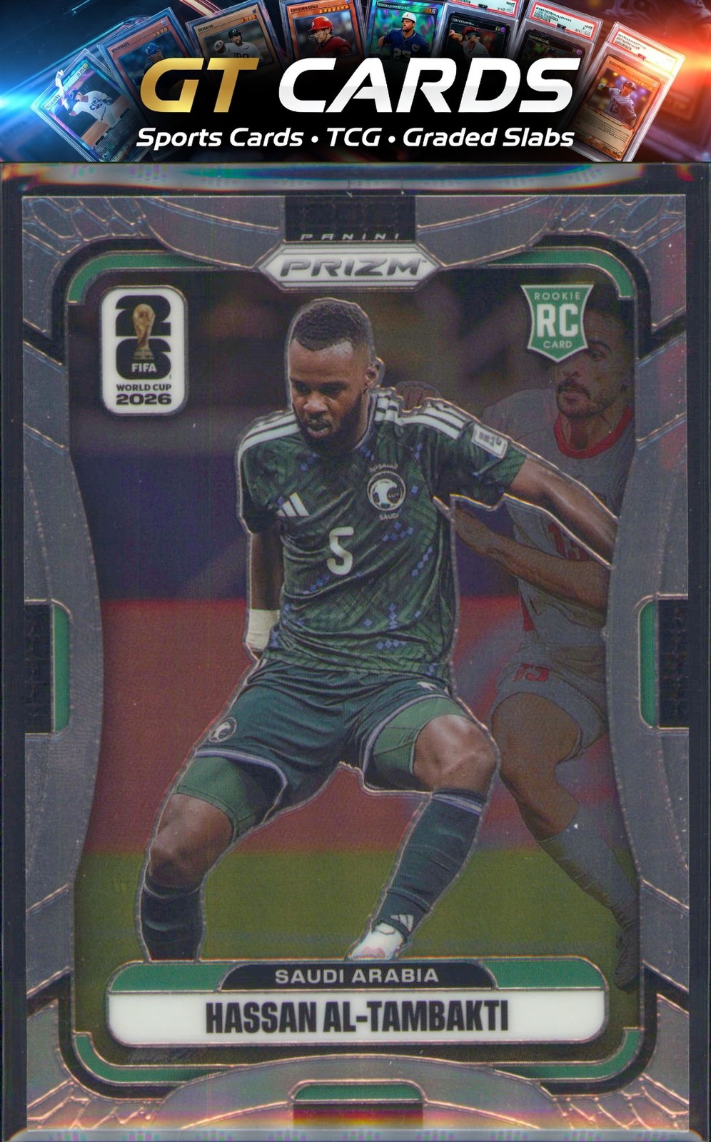Hassan Al-Tambakti 2026 Panini Prizm FIFA World Cup #382 Saudi Arabia