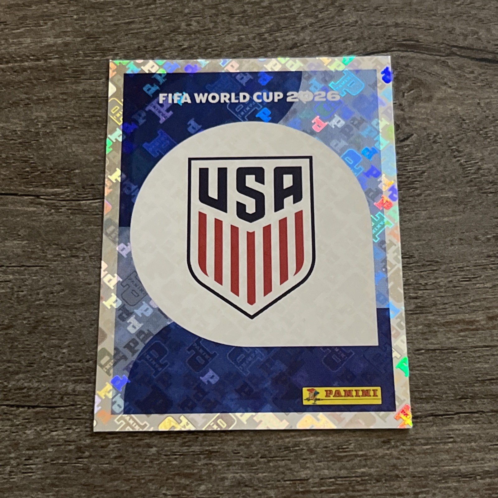 2026 Panini Fifa World Cup 26 USA #USA 1 – Team Logo Foil Sticker – UNUSED CODE