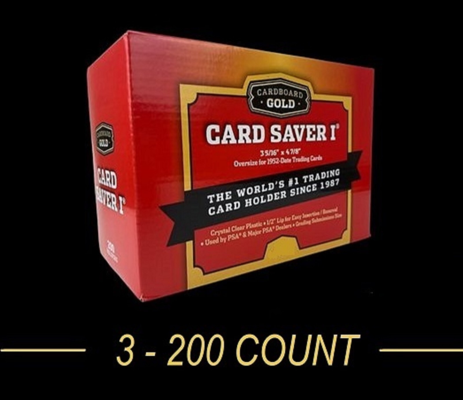 (3-200) Card Saver 1 Graded Card Submission Semi Rigid I Holders FREE SHIPPING