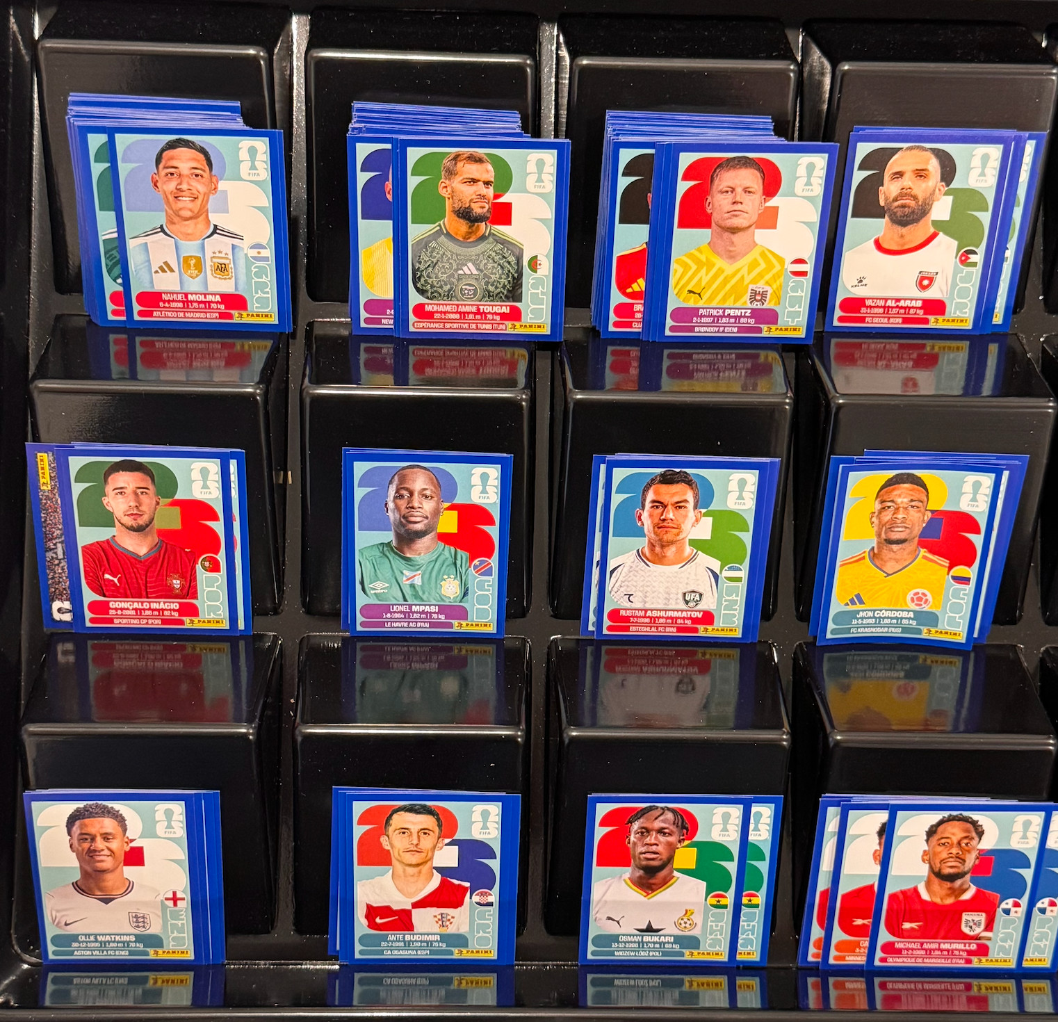 2026 Panini FIFA World Cup Sticker Blue Parallel Complete Lot Group J K L