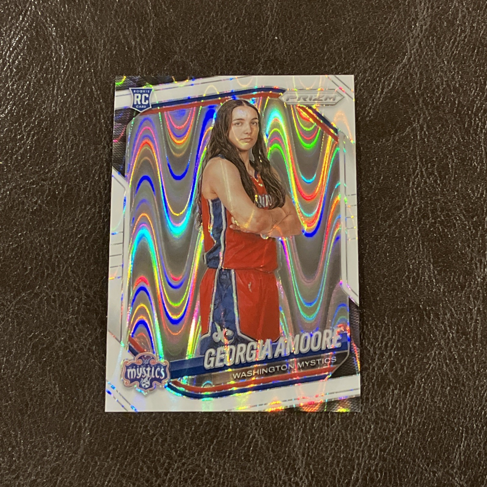 2025 Panini Prizm WNBA – Georgia Amoore #103 White Seismic Prizm (RC)