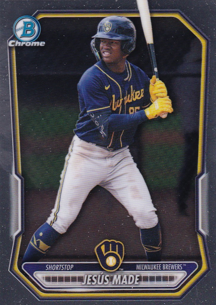 JESUS MADE BOWMAN CHROME ROOKIE RC PROSPECTS BREWERS #BCP-96 2026 26