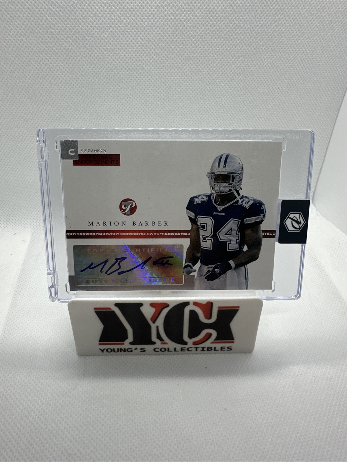 2005 Topps Pristine Marion Barber RC Auto /1500 Auto PEC-MB -Dallas Cowboys