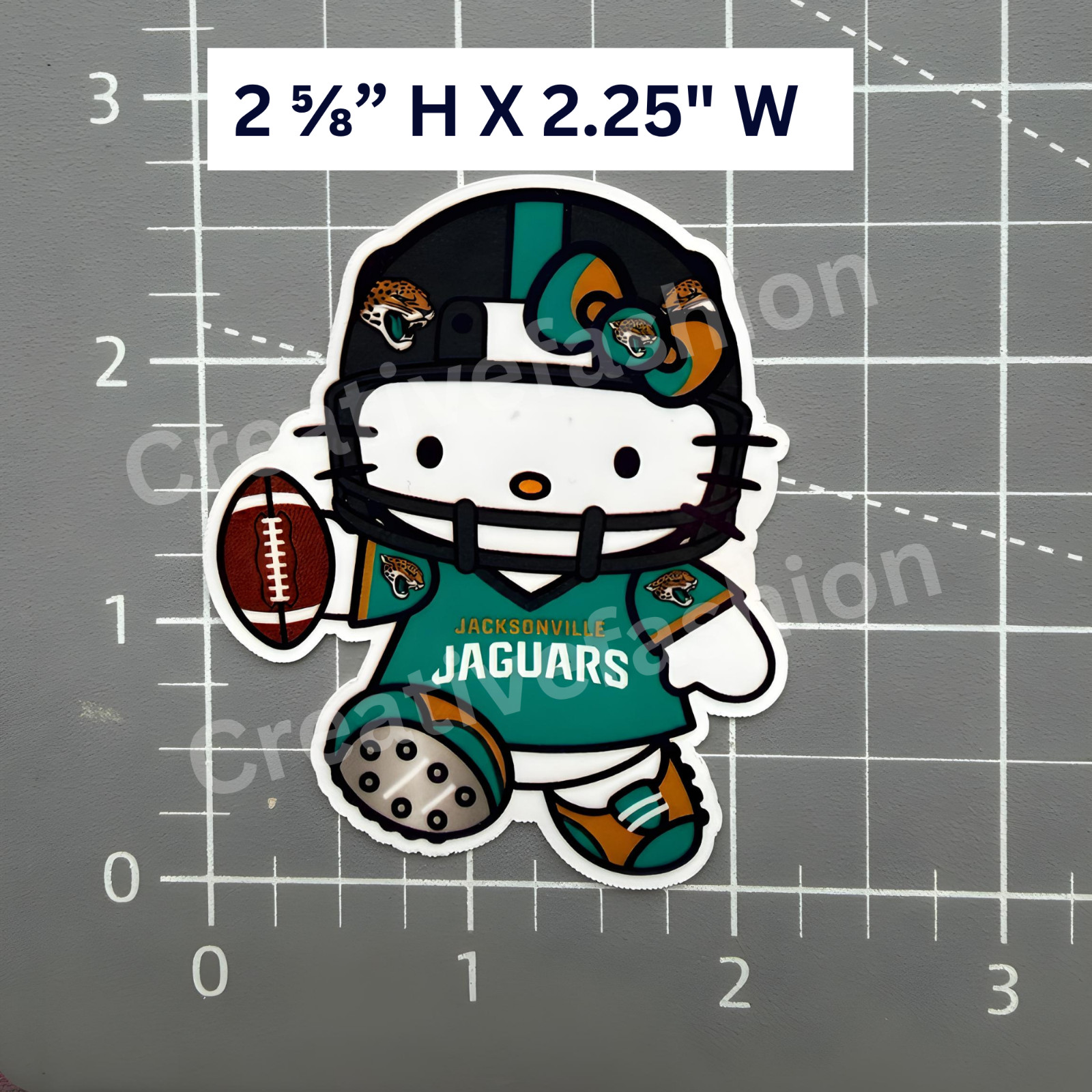 NEW Jacksonville Jaguars Hello Kitty Football Team Vinyl Stickers #1