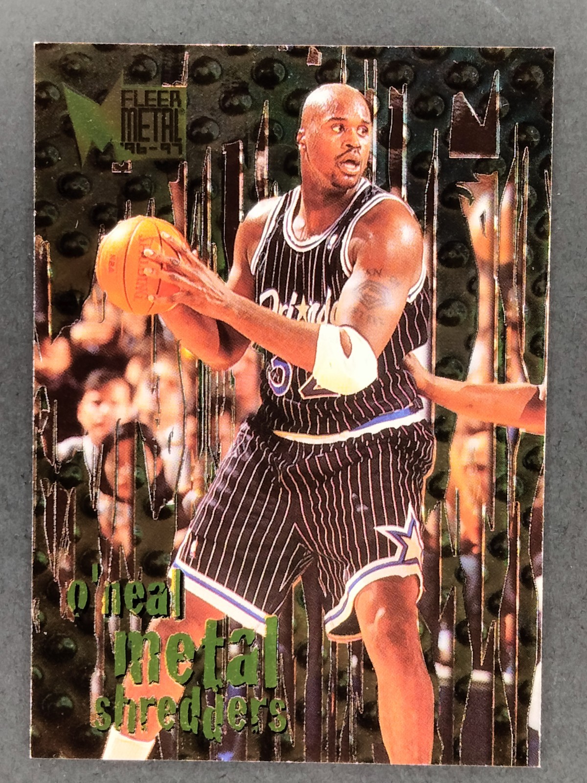 1996-97 Fleer Metal – Metal Shredders Shaquille O’Neal #143 Orlando