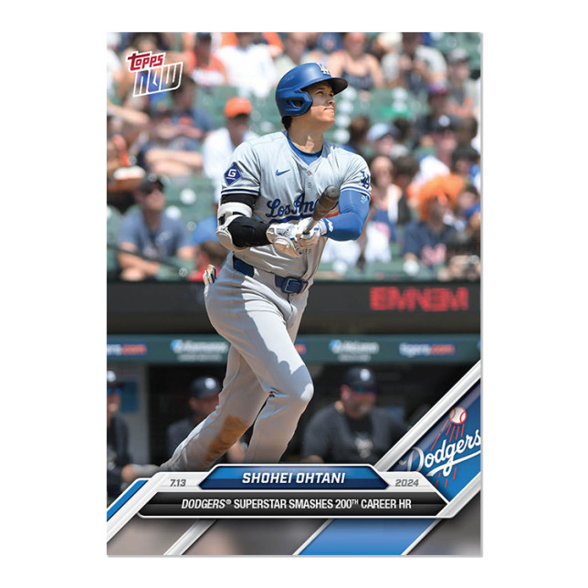 Shohei Ohtani 200th Career Home Run 2024 MLB TOPPS NOW Card 413