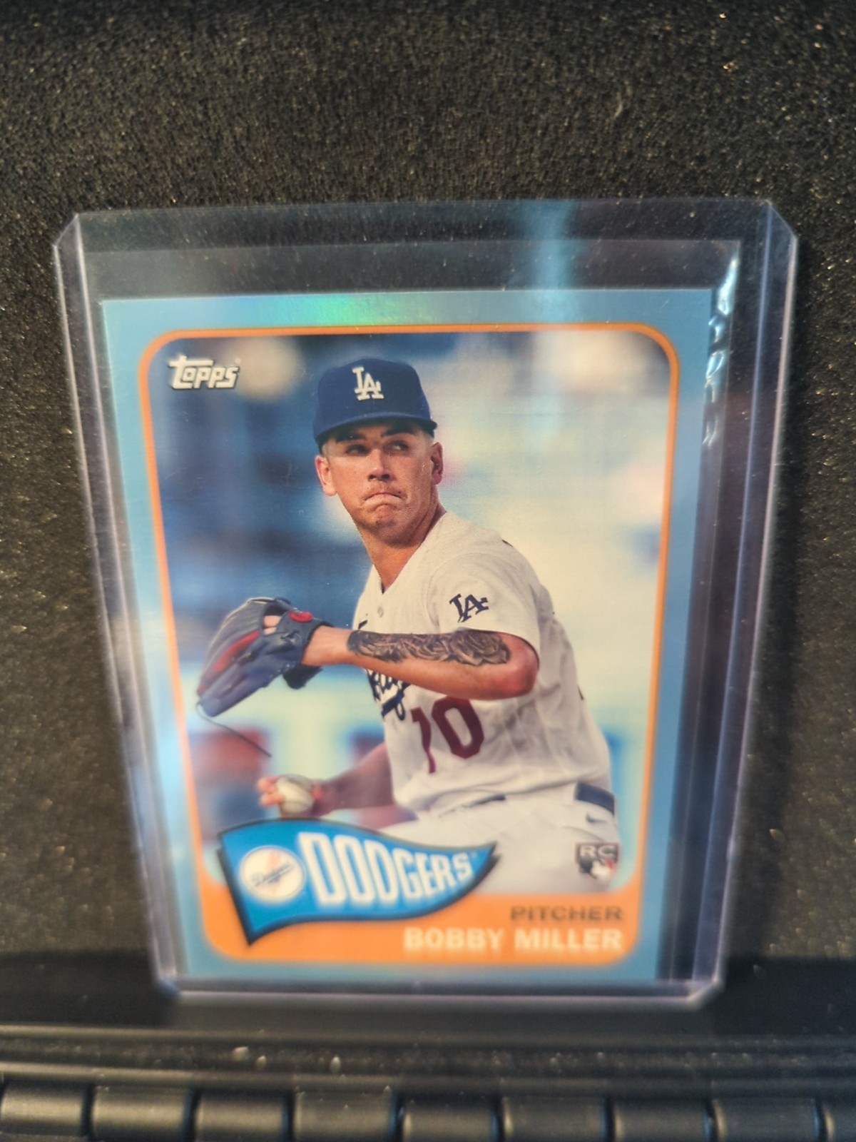 2023 Topps Archives 1965 Bobby Miller Blue Foil /25 #166 Rookie RC Dodgers