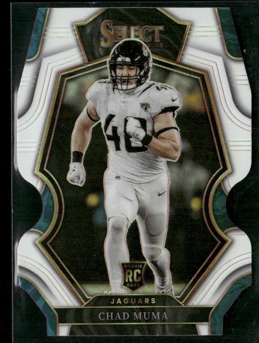 2022 Panini Select Football CHAD MUMA #146 White Prizm Die-Cut /49