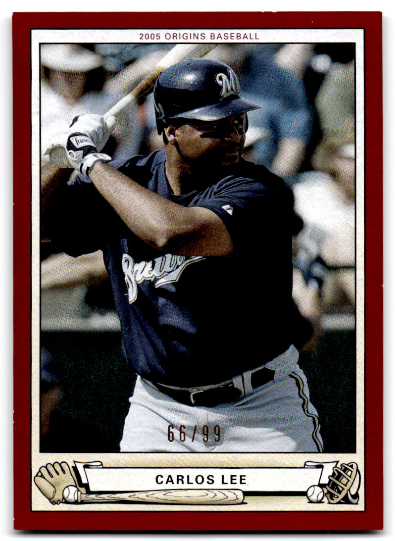 2005 UD Upper Deck Origins CARLOS LEE #72 Red Border Parallel #’d /99