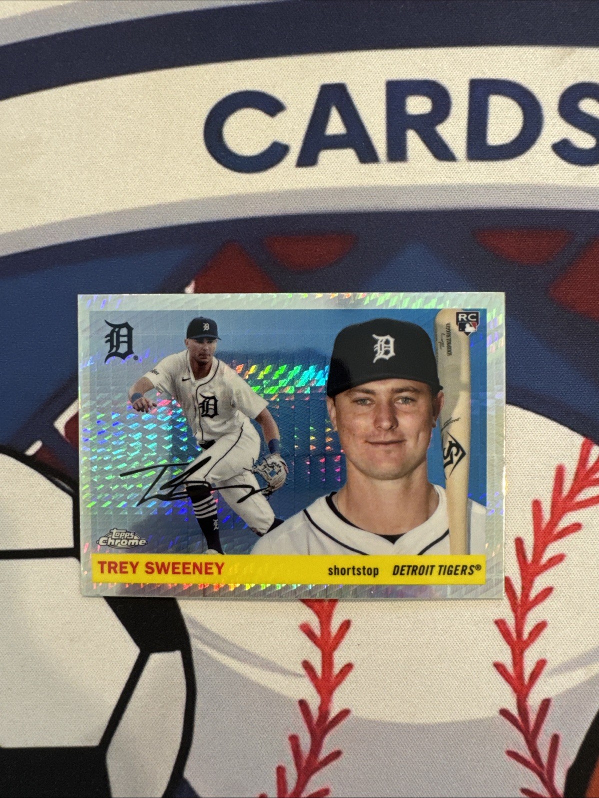 2025 Topps Chrome Platinum Anniversary – Trey Sweeney #6 Prism Refractor (RC)