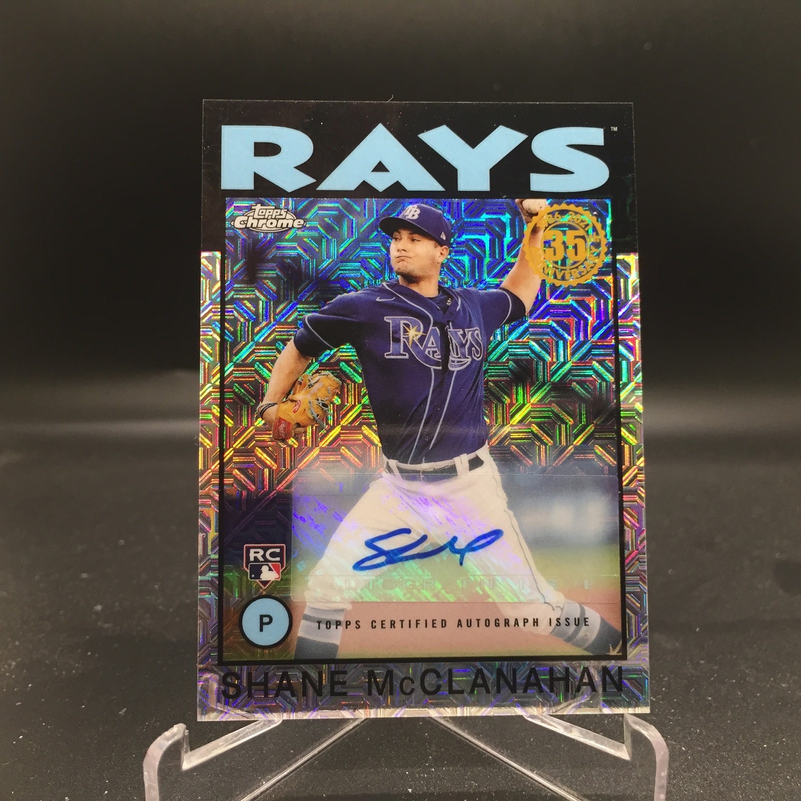 Shane McClanahan 2021 Topps 1986 Silver Pack Auto 86TC-8 #/149 Rays Rookie