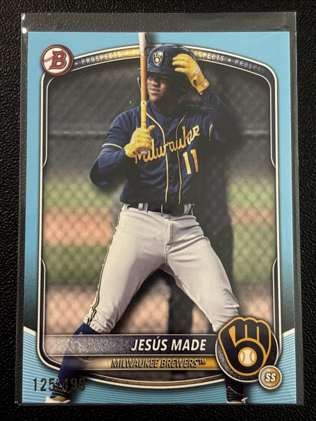 2025 Bowman Draft – Jesus Made #BD-196 Sky Blue /499 (RC)