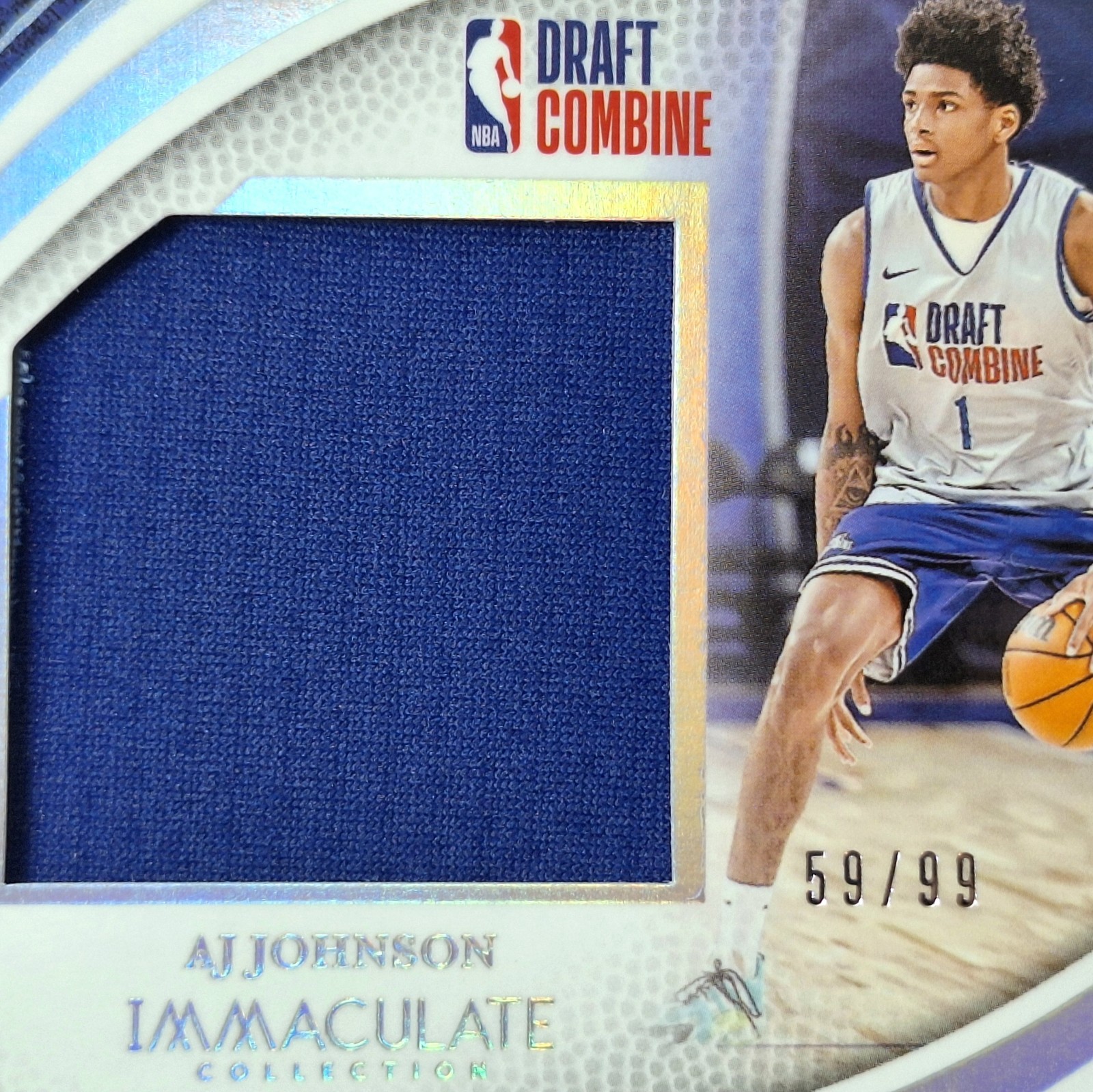 2024-25 Panini Immaculate Collection Draft Combine RC Patch Aj Johnson /99