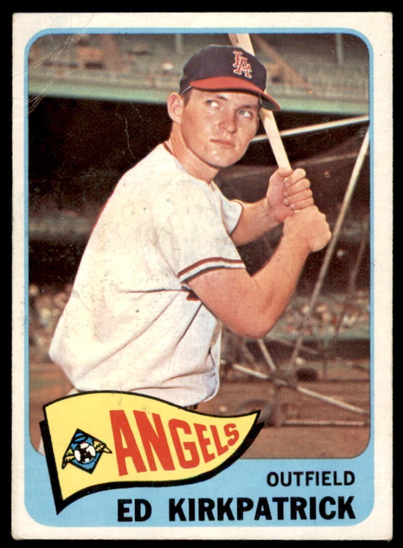 1965 Topps #393 Ed Kirkpatrick Los Angeles Angels VG/EX (Light Wrinkles TL)