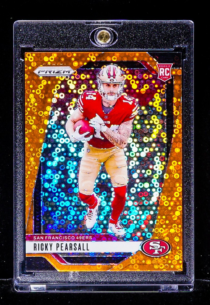 Ricky Pearsall RARE REFRACTOR COLOR MATCH DISCO PRIZM INVESTMENT CARD 49ers SSP