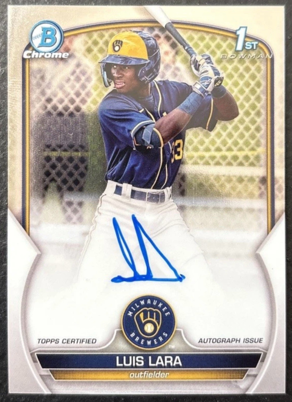 2023 Bowman Chrome Luis Lara #CPA-LL Prospect Autographs Auto MINTY 💎
