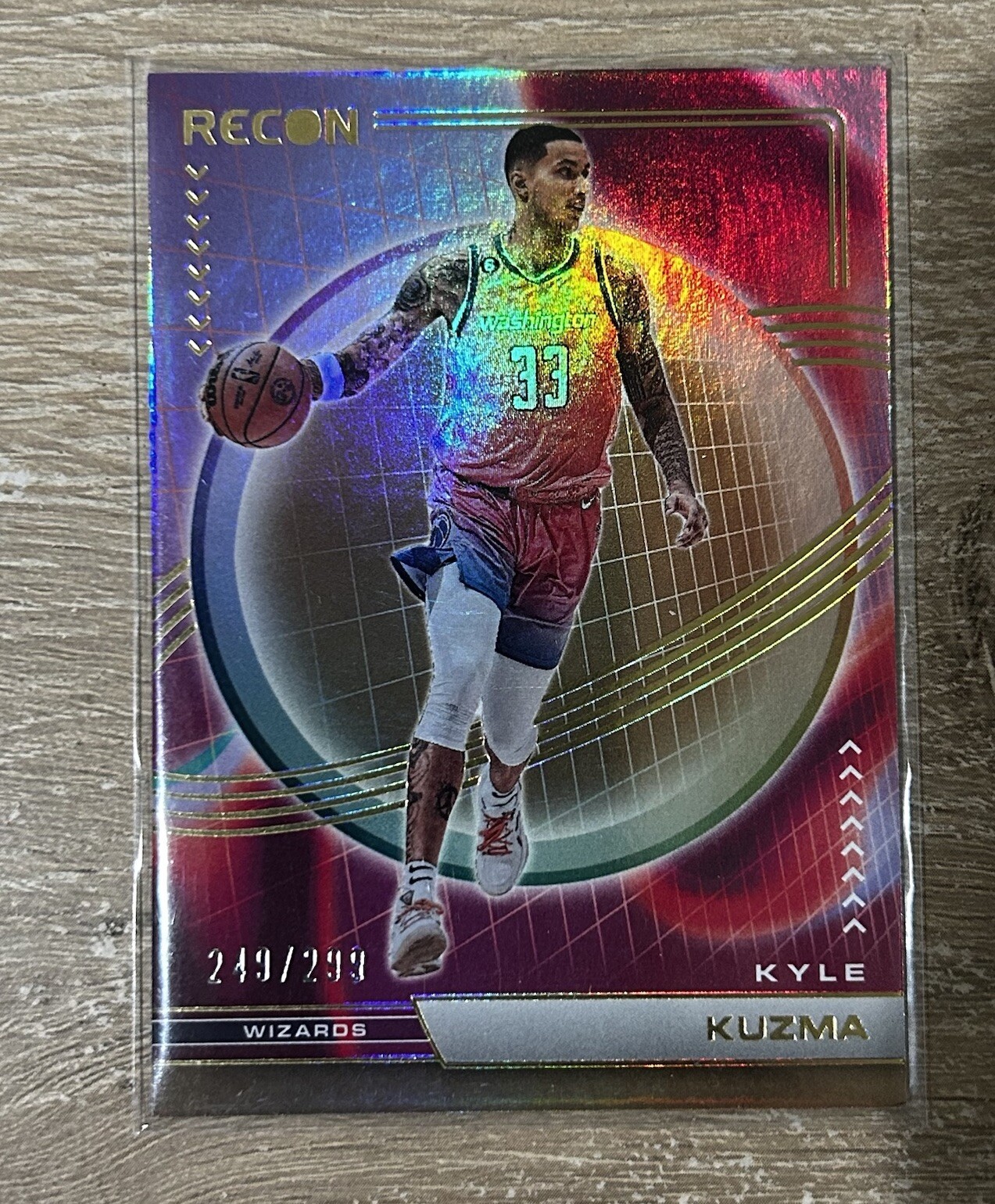 2022-23 Panini Recon Holo Bronze /299 Kyle Kuzma #58 Washington Wizards Bucks