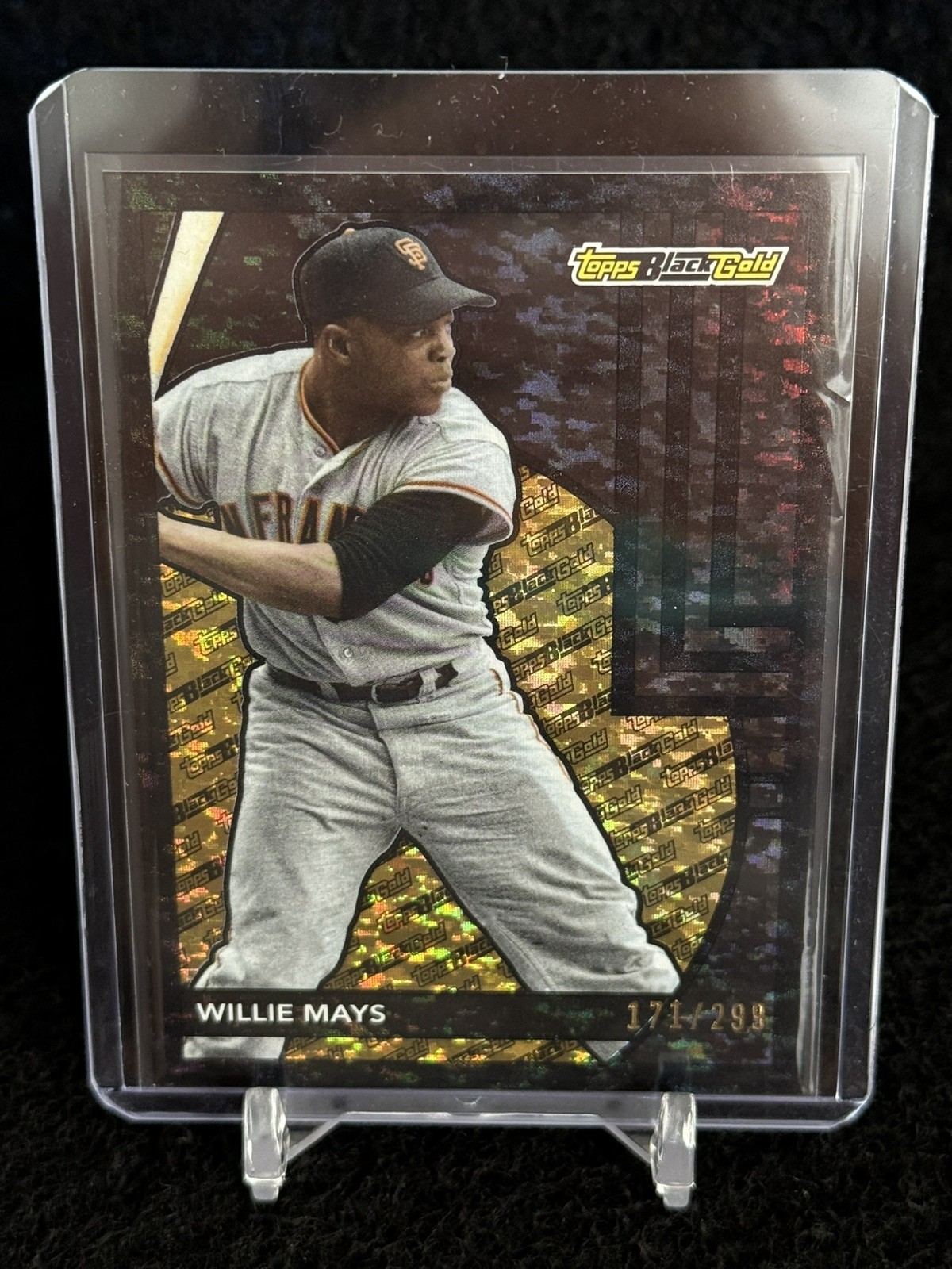Willie Mays 2024 Topps Update Series – Topps Black Gold BG-21 Black /299