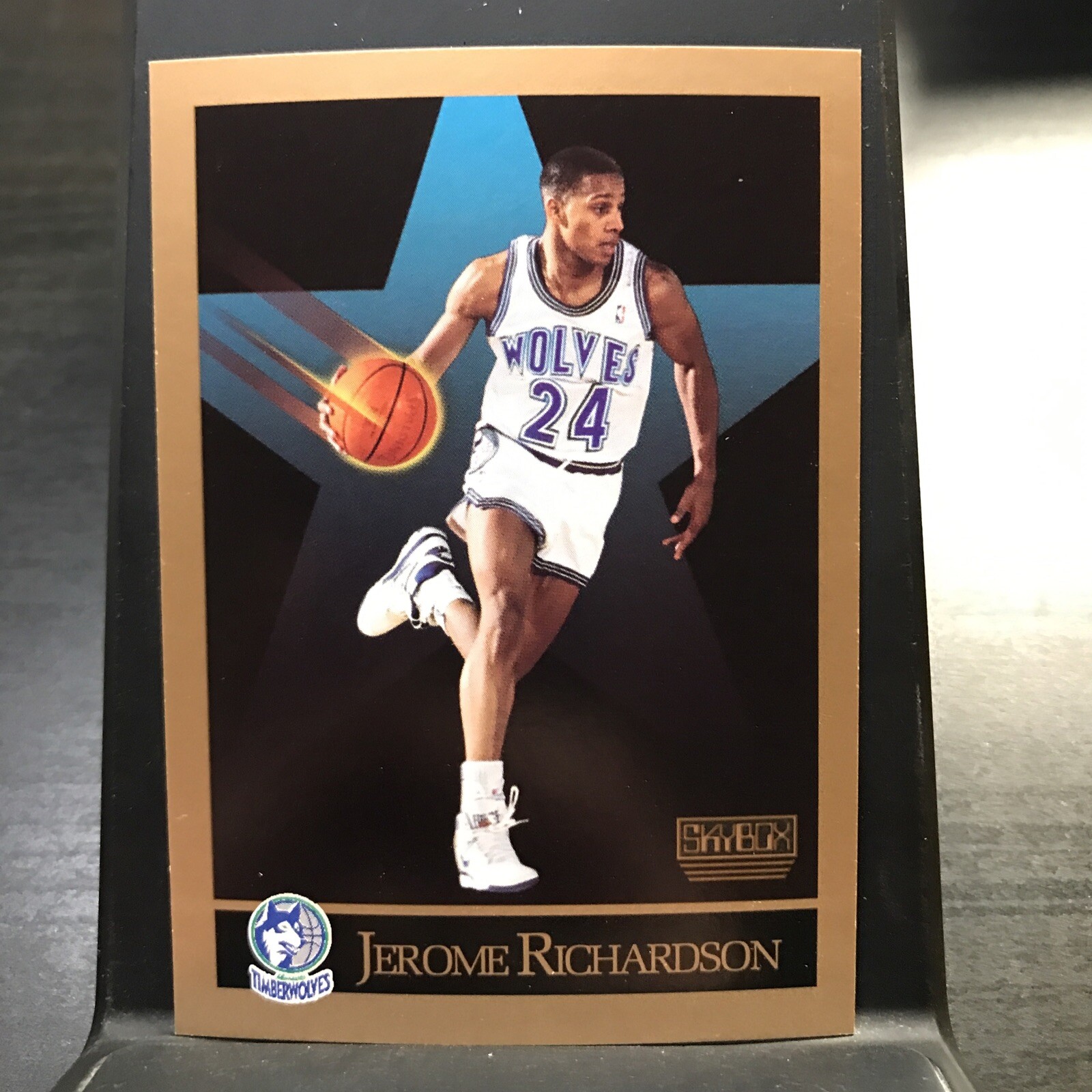 1990 SkyBox #173 Jerome Pooh Richardson RC Rookie Minnesota Timberwolves