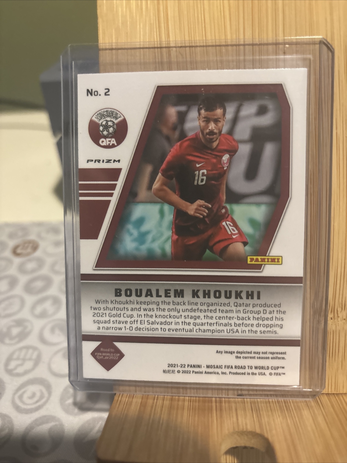 2021-22 Panini Mosaic – World Cup – Will to Win – Prizm ! Boualem Khoukhi RC