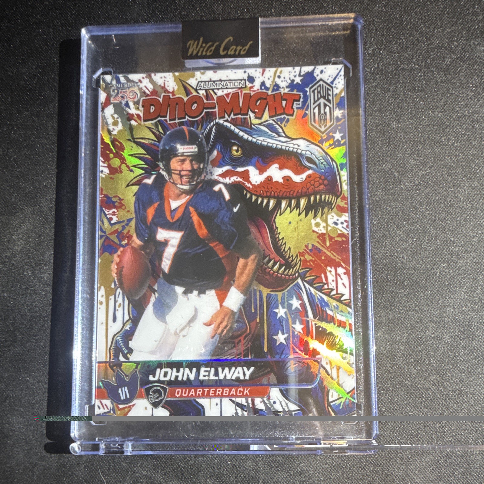 Wild Card Alumination Dino-Might John Elway Denver Broncos 2024 DMT-JE