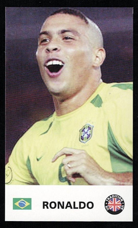 RONALDO – 2006 UK TRADITIONS World Football Stars – RARE Soccer Card – BRAZIL