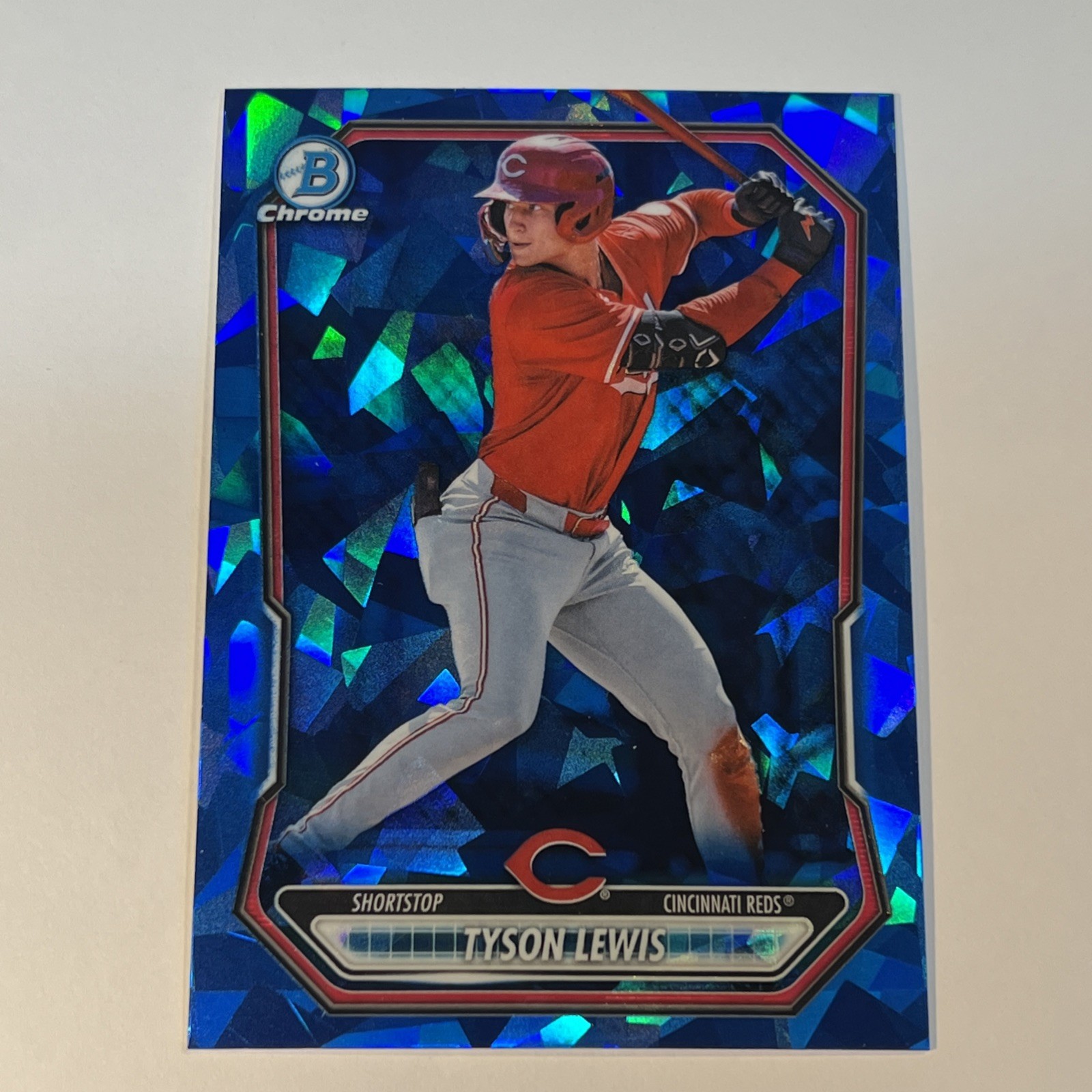 Tyson Lewis 2026 Bowman Chrome Sapphire Edition #bcp-5 RC Reds