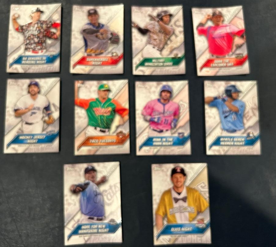2017 Topps Pro Debut Promo Night Uniforms – Pick your card – FREE SHIPPING