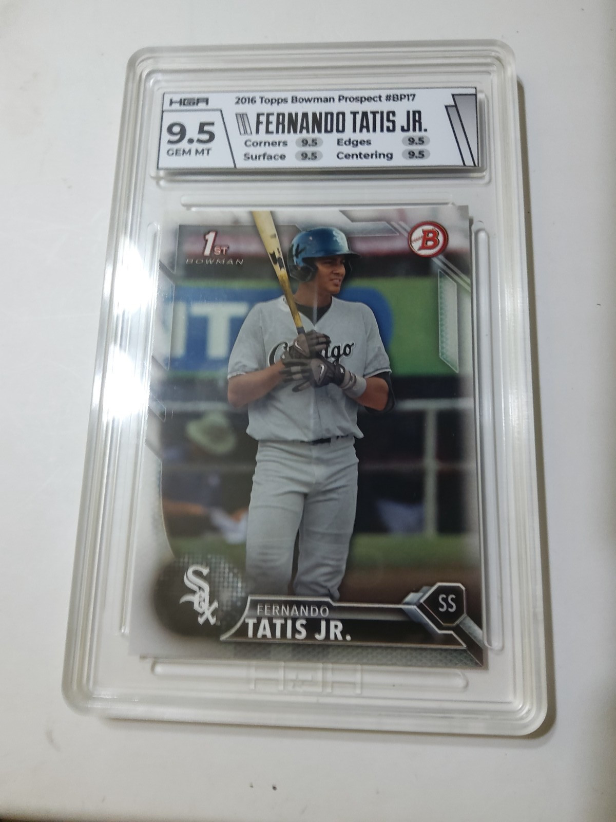 2016 Bowman Prospects Fernando Tatis Jr. 1st Bowman HGA 9.5 POP ONE