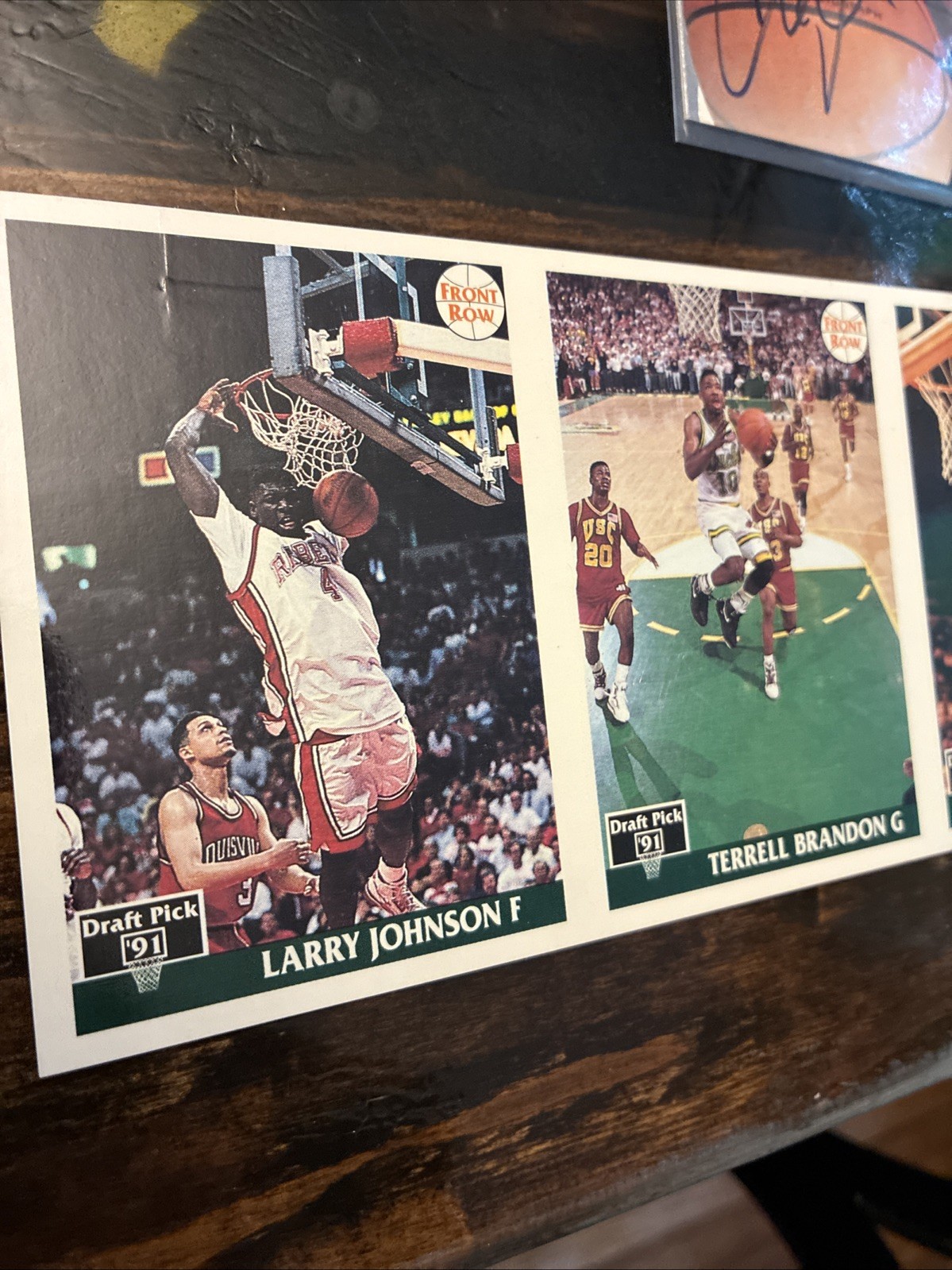 NBA Trading Cards. 3 Official Autographed Cards Vintage 1990 ‘s