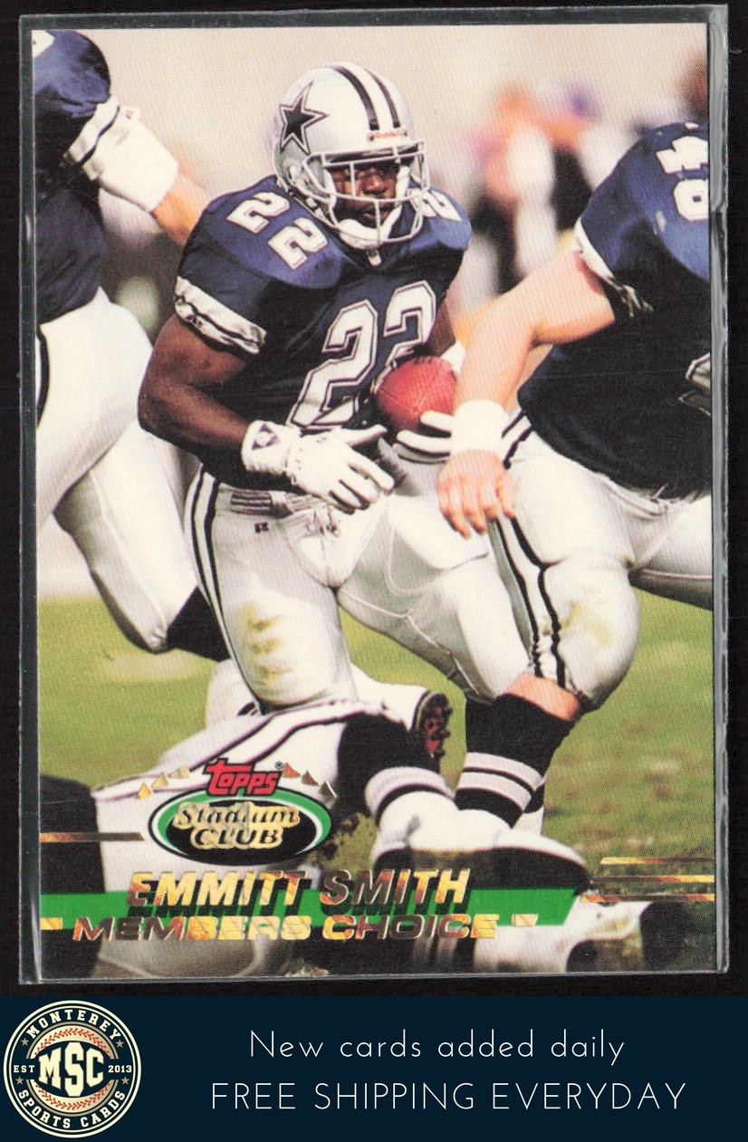 Emmitt Smith 1993 Stadium Club #491 Dallas Cowboys