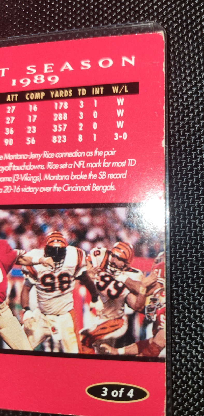 1995 Upper Deck Joe Montana Super Bowl Jumbos – Joe Montana #3