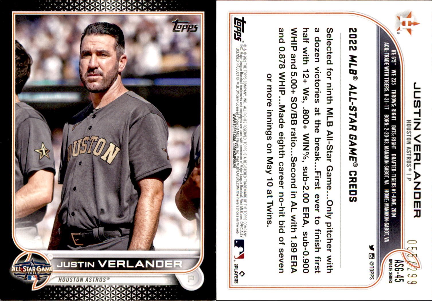 2022-2025 Topps Baseball Color Serial Numbered Cards