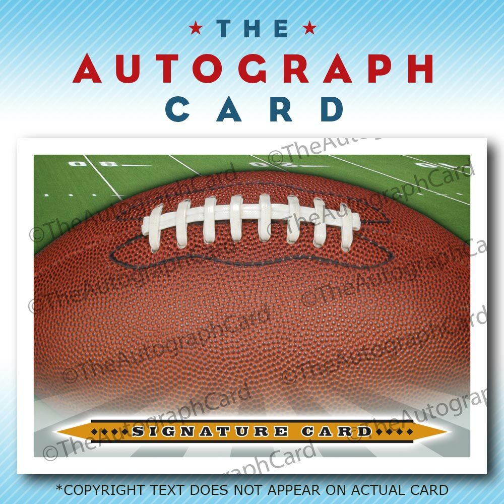The Autograph Card Blank Signature cards 25 FOOTBALL