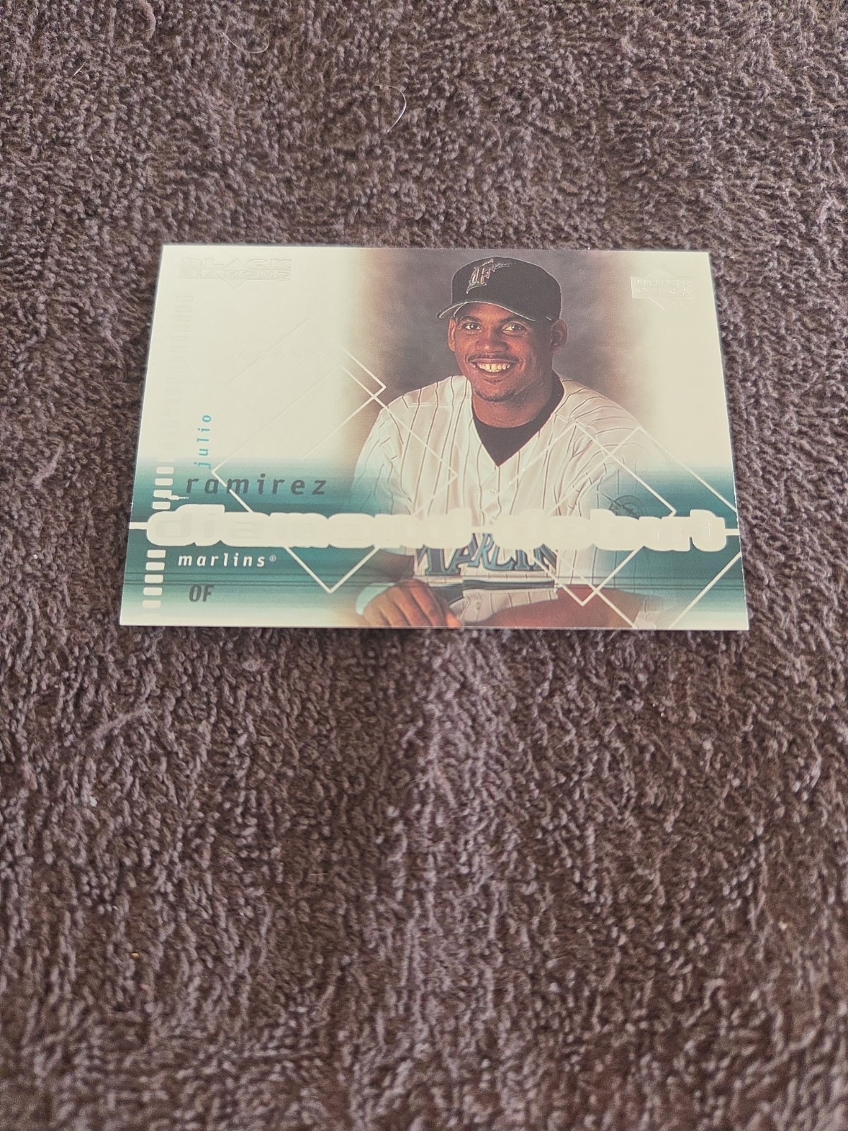 2000 Black Diamond Debut Julio Ramirez Florida Marlins Baseball Card #120