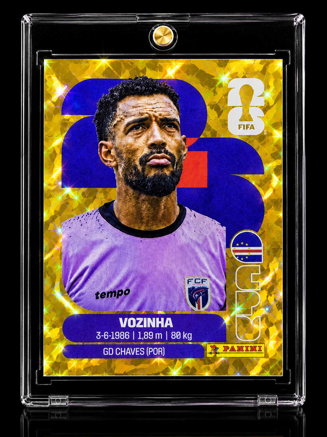 VOZINHA ROOKIE GOLD CRACKED ICE REFRACTOR RARE Holo Panini RC MVP Mini Sticker