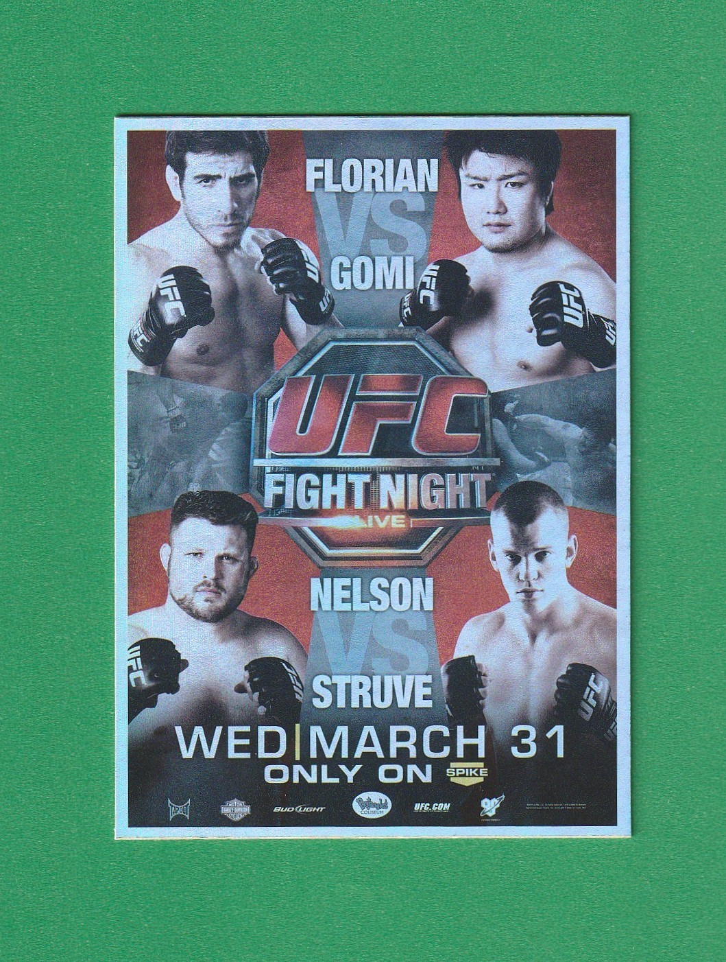 KENNY FLORIAN Takanori Gomi 2011 Topps UFC Moment of Truth Fight Posters MMA*