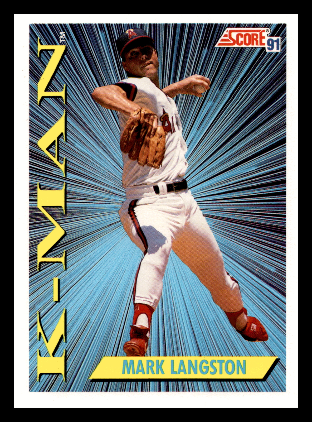 1991 Score Mark Langston K-Man California Angels #411 NM-MINT