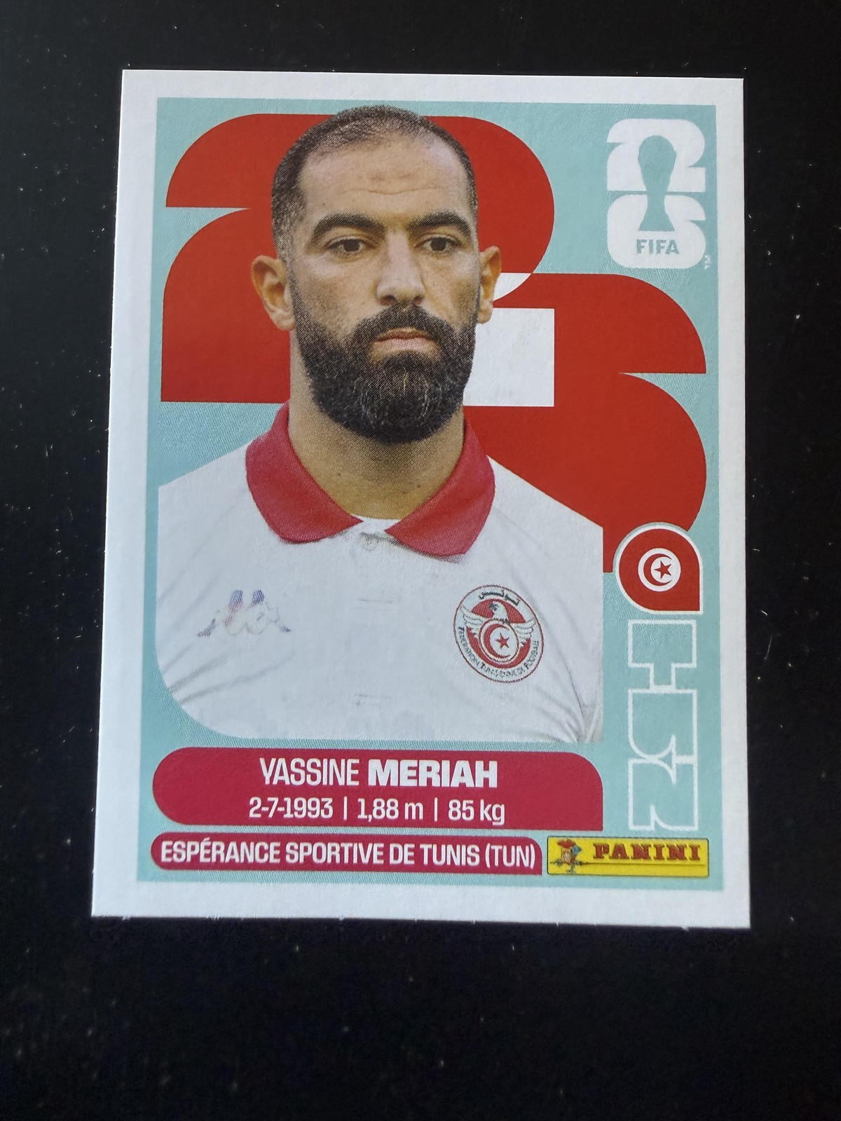 2026 Panini World Cup Stickers Yassine Meriah Tunisia