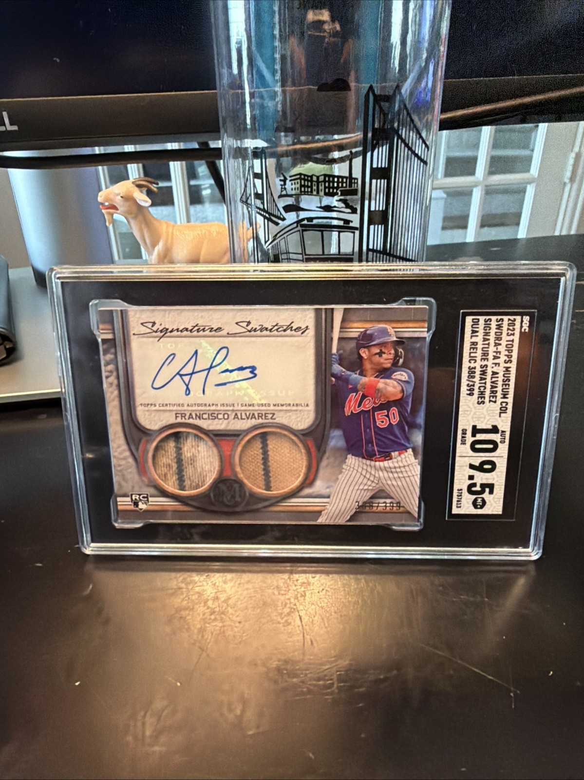 2023 Topps Museum Sig Swatches Francisco Alvarez Dual ROA RC Auto /399 DIRTY!