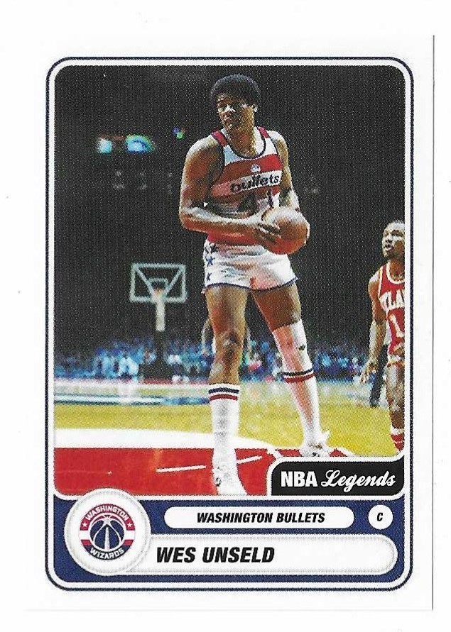 2023-24 Panini Sticker Collection Wes Unseld Legend Sticker #498 Bullets HOF